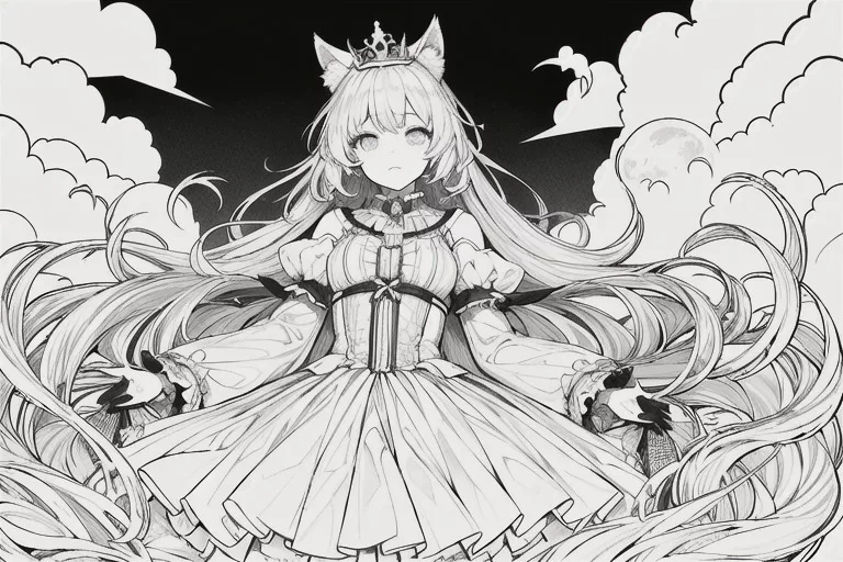 prompt分享 | 漫画线稿图